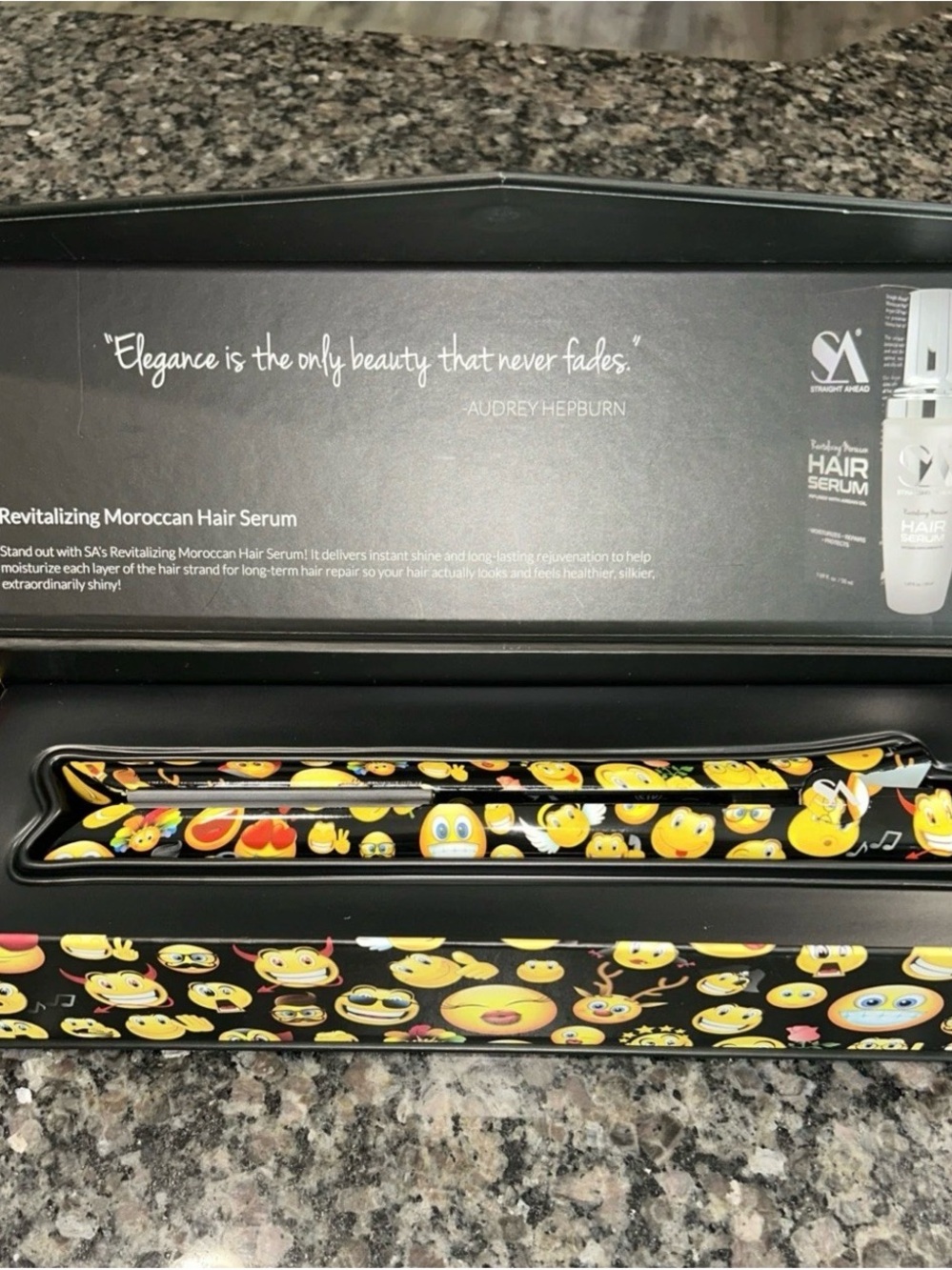 Bionic Pro Ceramic Flat Iron Rare Straight Ahead  Gold Collection Emoji